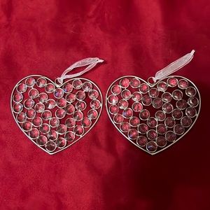 K9 crystal heart shaped light catchers
